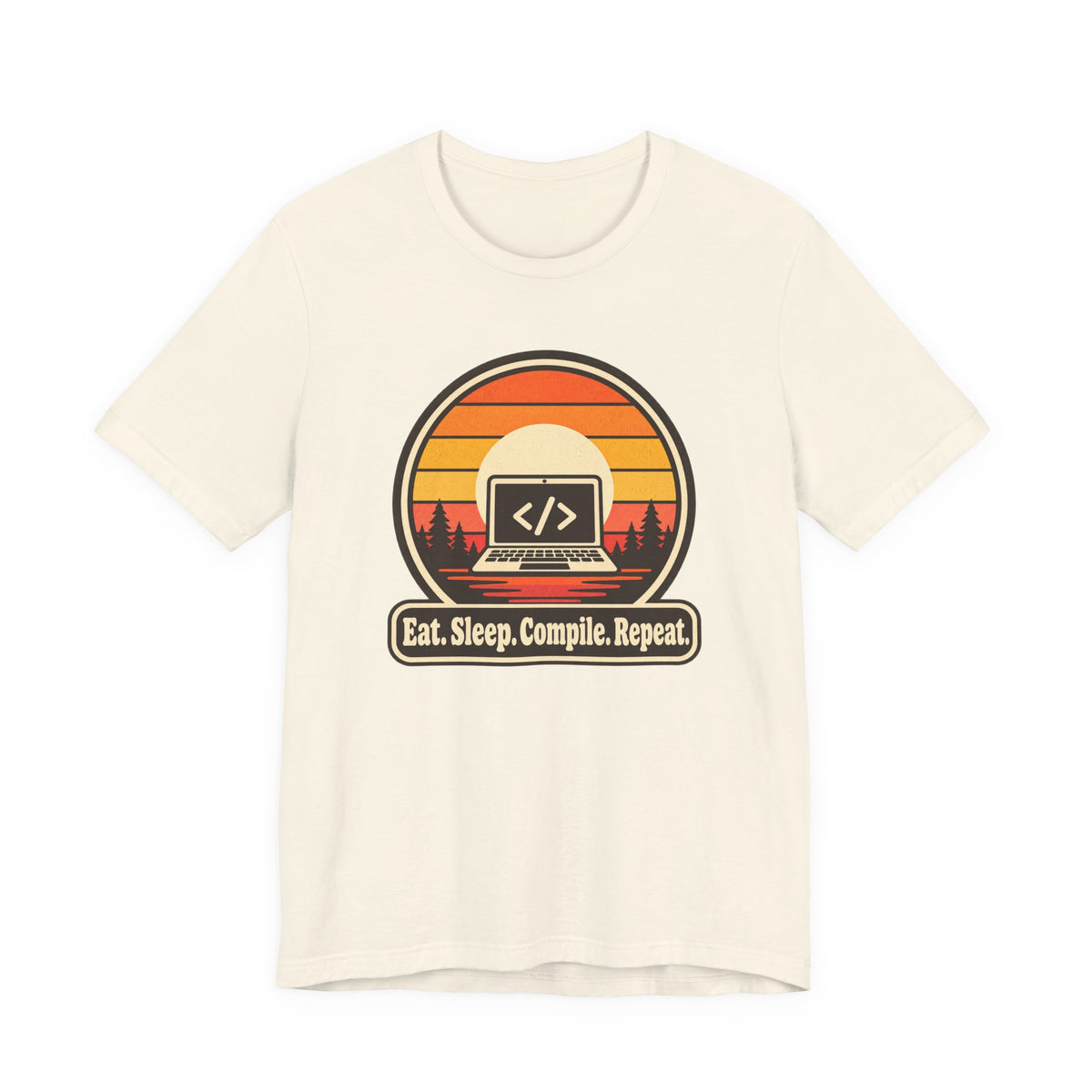 Eat Sleep Compile Repeat Funny Programmer T-Shirt