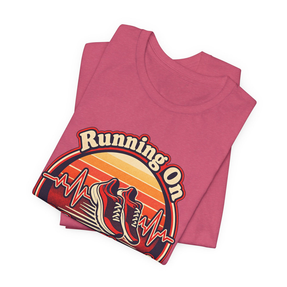 Running On Heartbeats and Hustle Funny Nurse T-Shirt