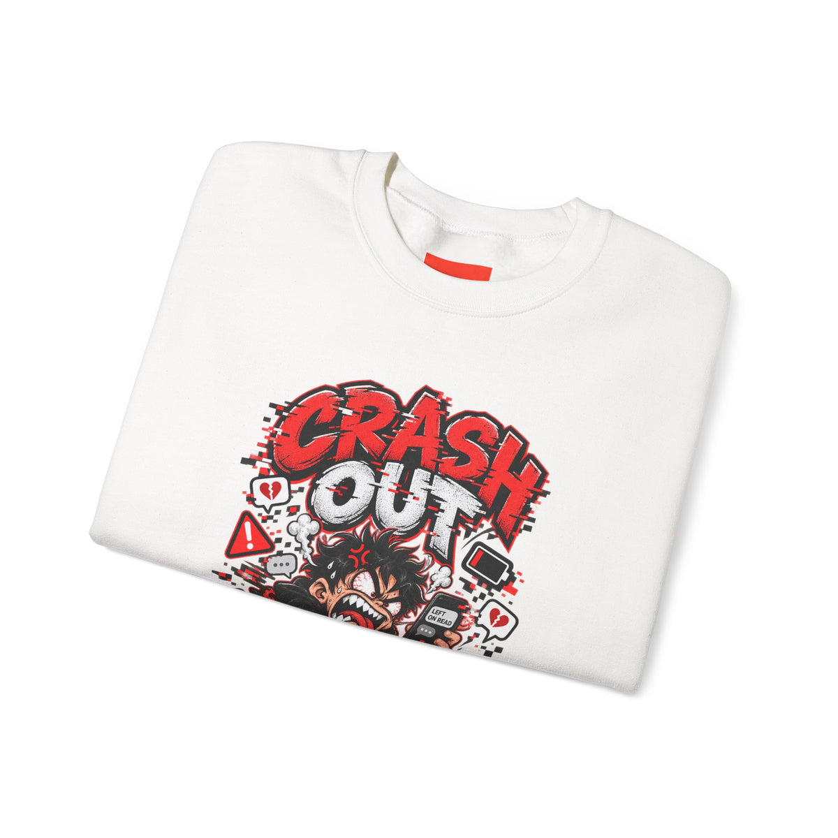 CRASH OUT Funny Streetwear Sweatshirt