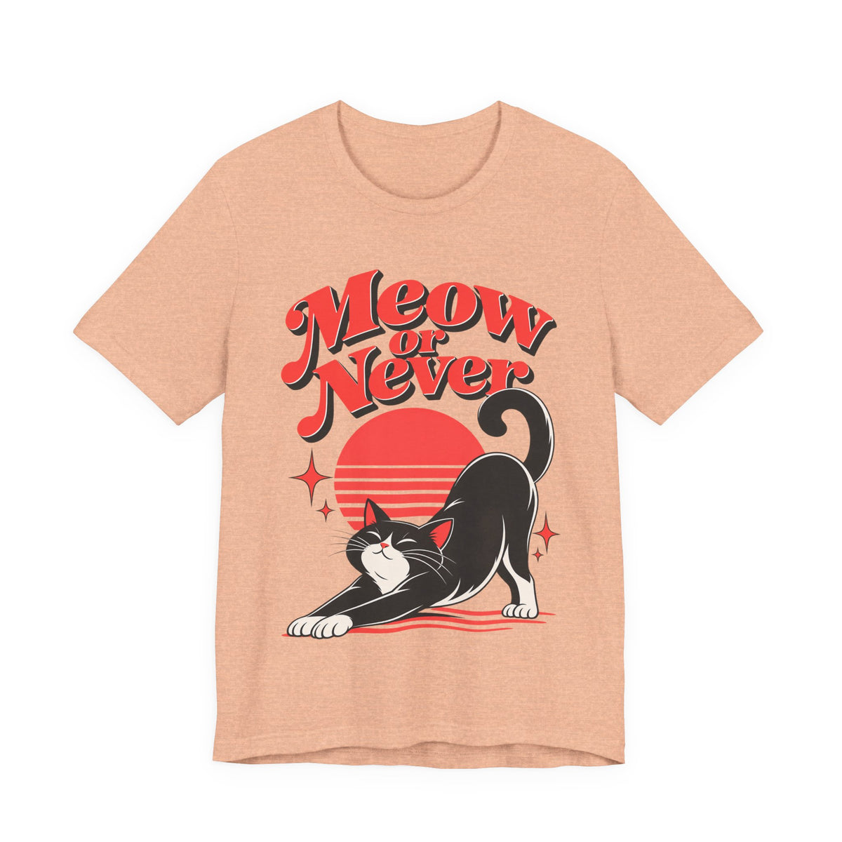 Meow or Never Funny Cat Lover T-Shirt