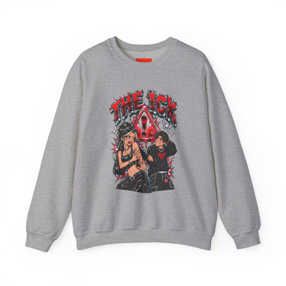 THE ICK Funny Y2K Graphic Sweatshirt