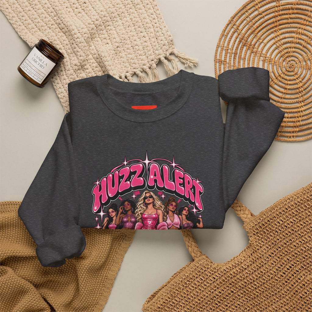 HUZZ ALERT Funny General Distressed Print Sweatshirt