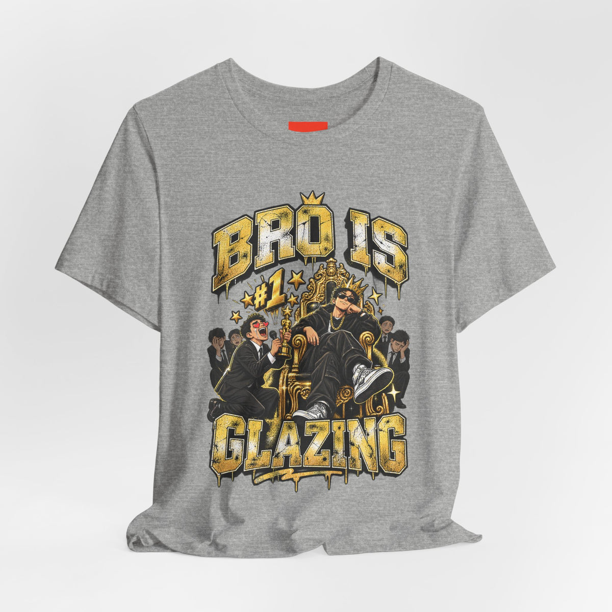 BRO IS GLAZING Funny Streetwear T-Shirt