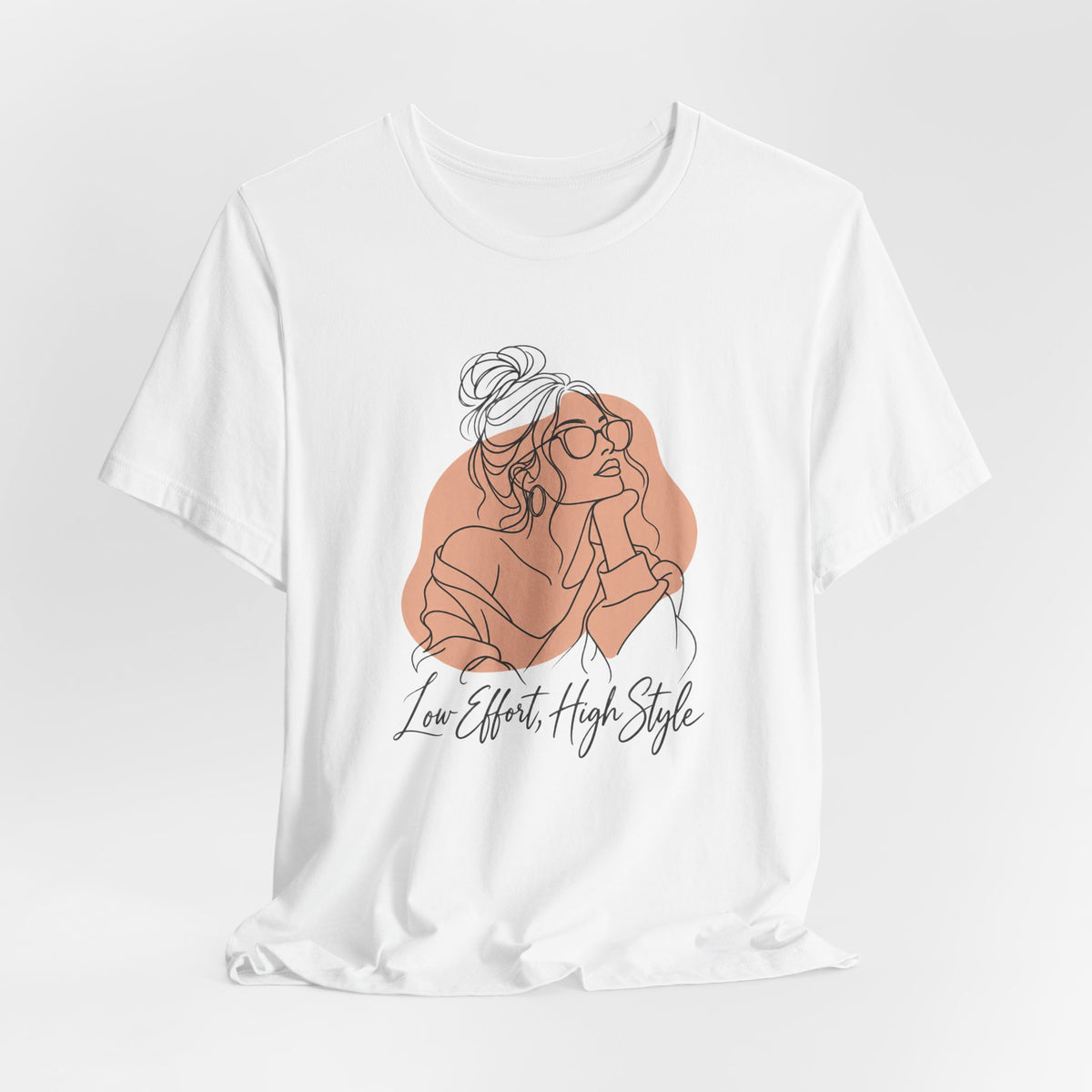 Low Effort, High Style Funny Minimalist T-Shirt