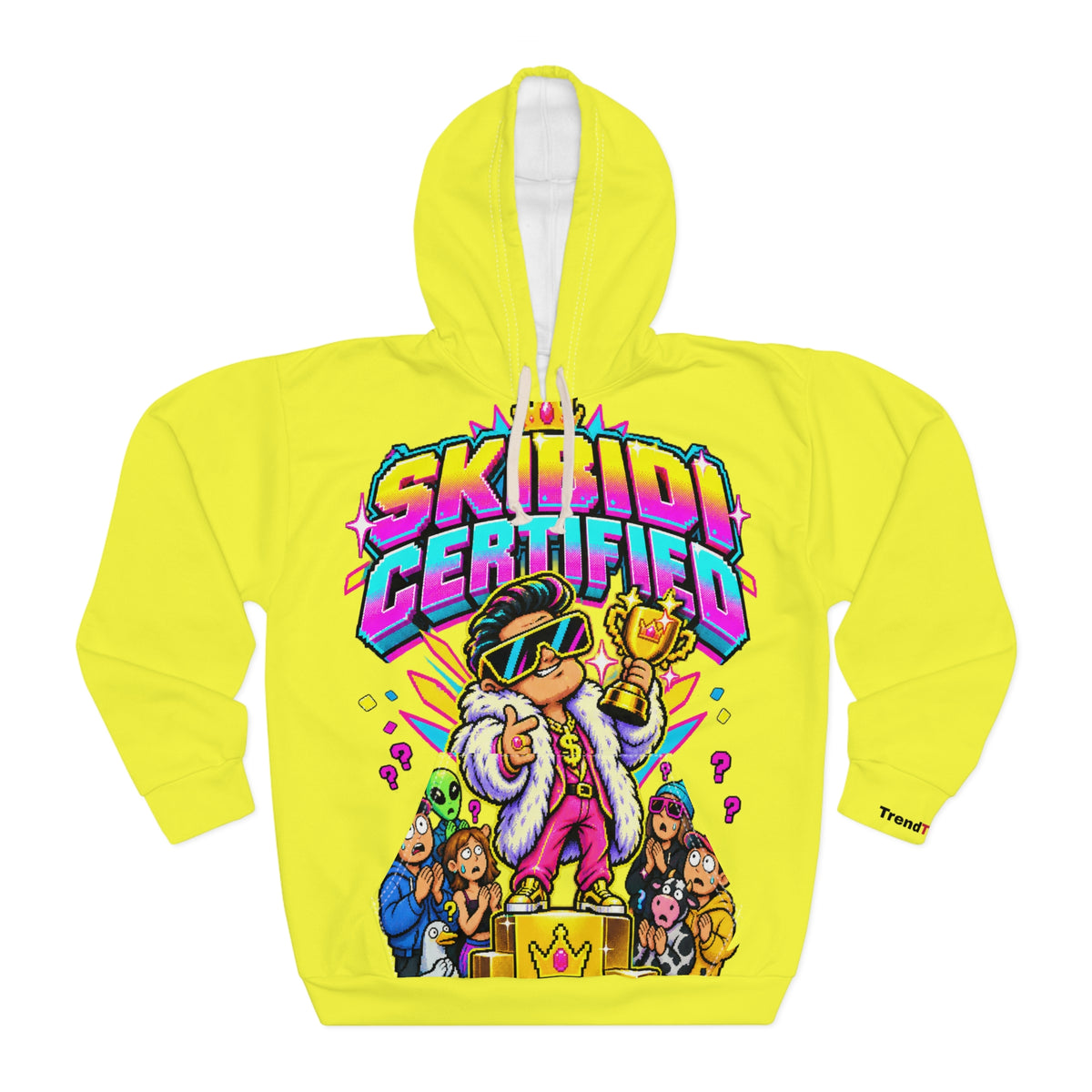 Skibidi Certified Hoodie — Neon Graphic Pullover