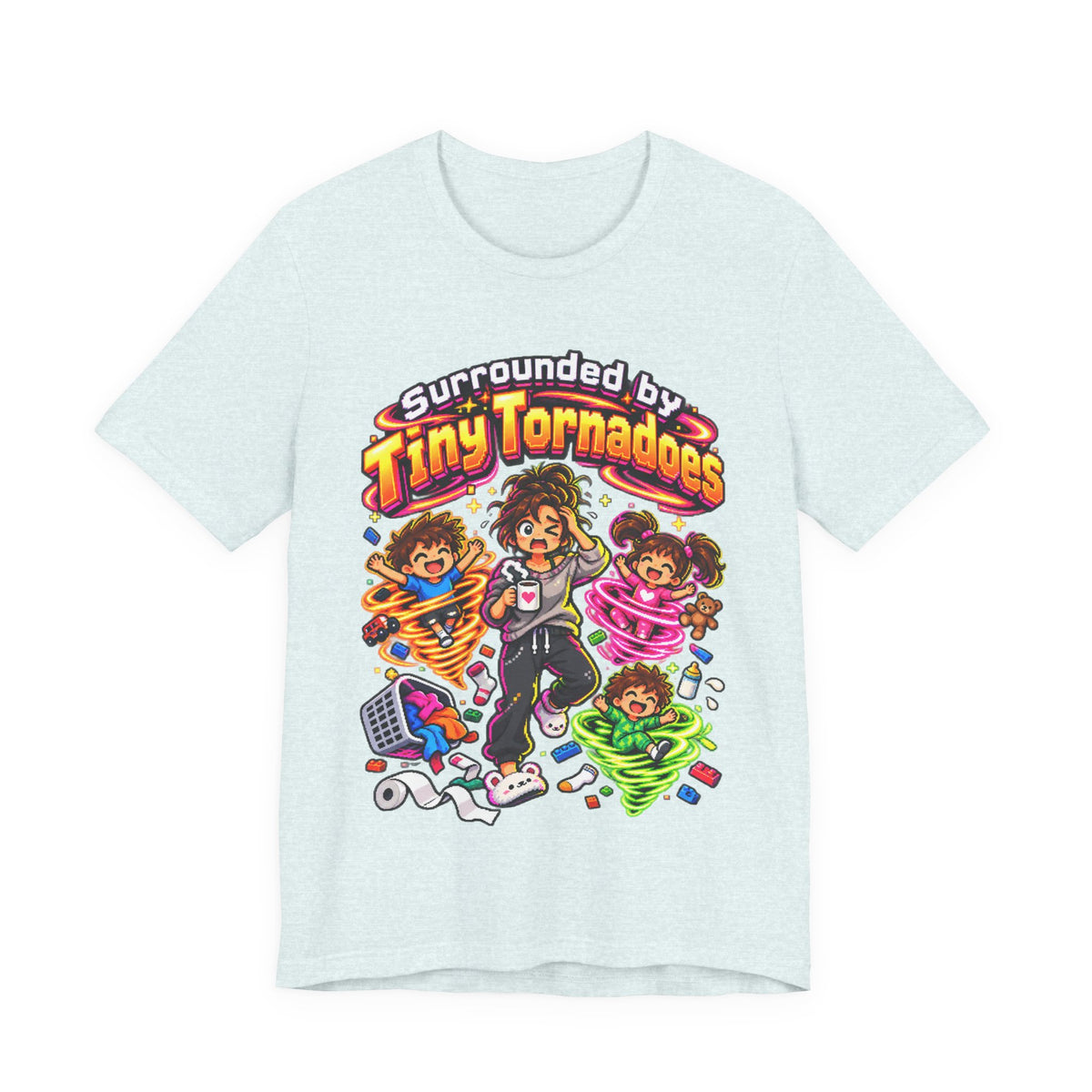 Surrounded by Tiny Tornadoes Funny Parent T-Shirt