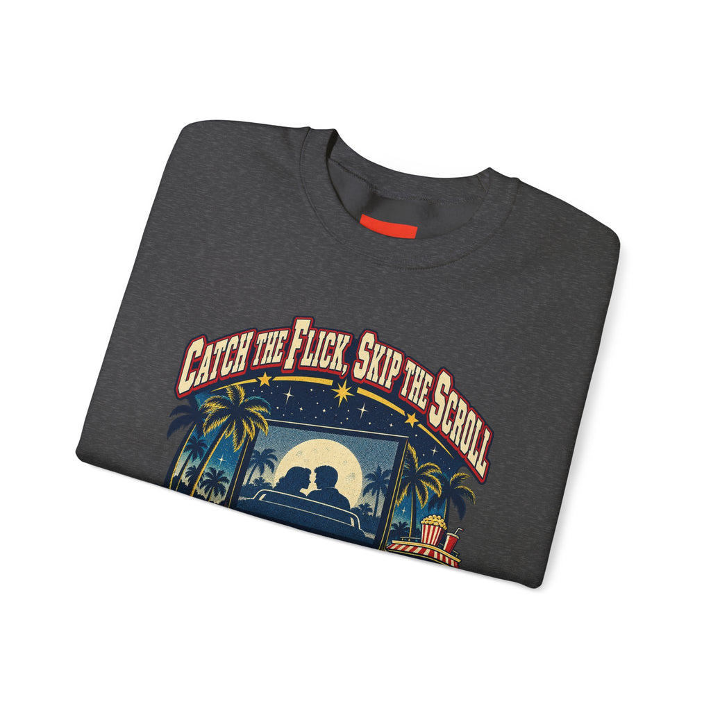 Catch the Flick, Skip the Scroll Funny Programmer Sweatshirt