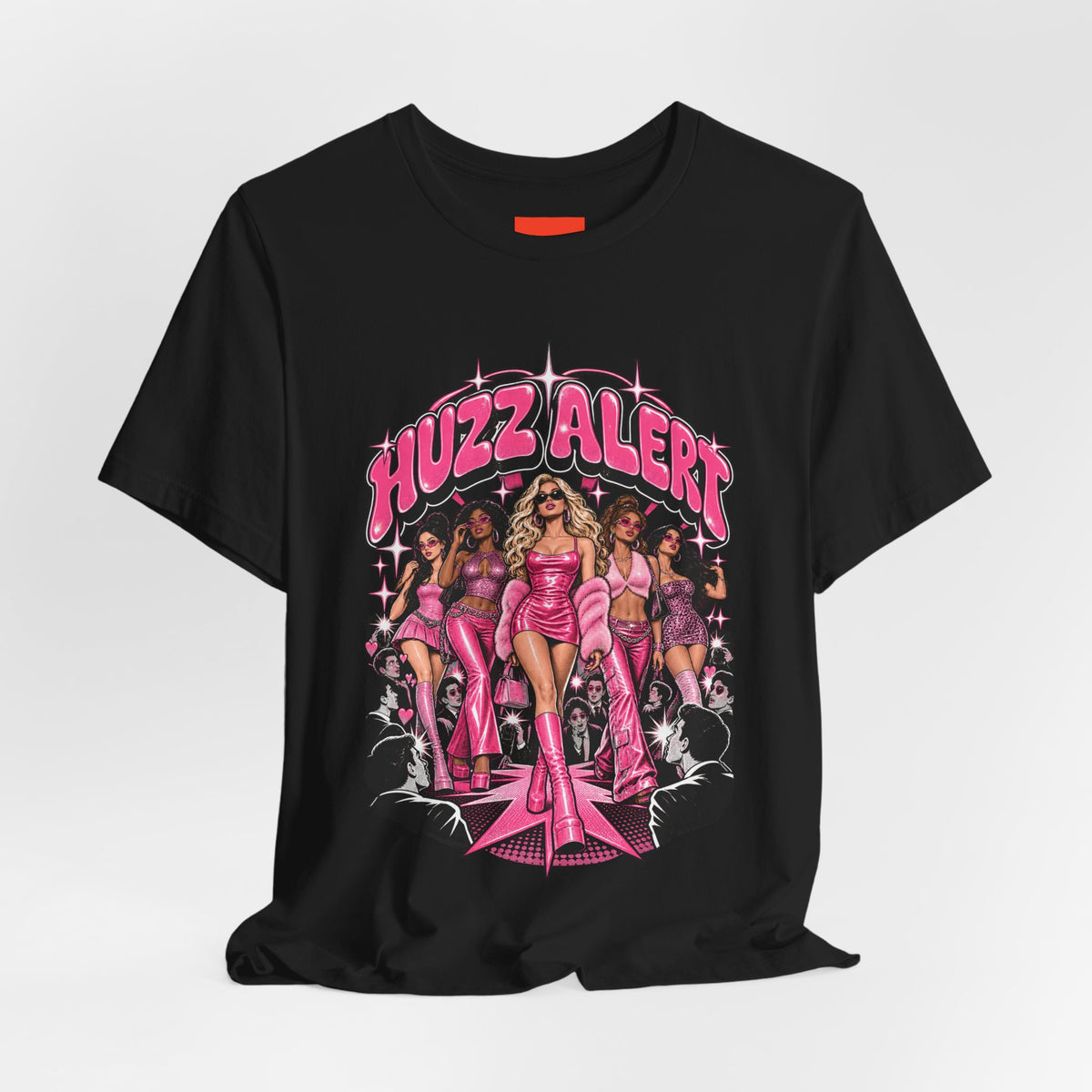 HUZZ ALERT Funny General Distressed Print T-Shirt