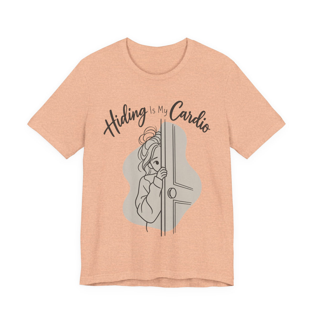 Hiding Is My Cardio Funny Introvert T-Shirt