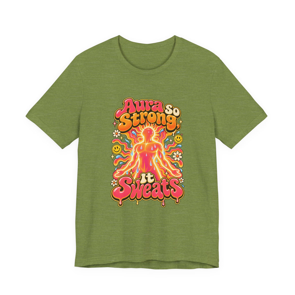 Aura So Strong, It Sweats Funny Fitness T-Shirt