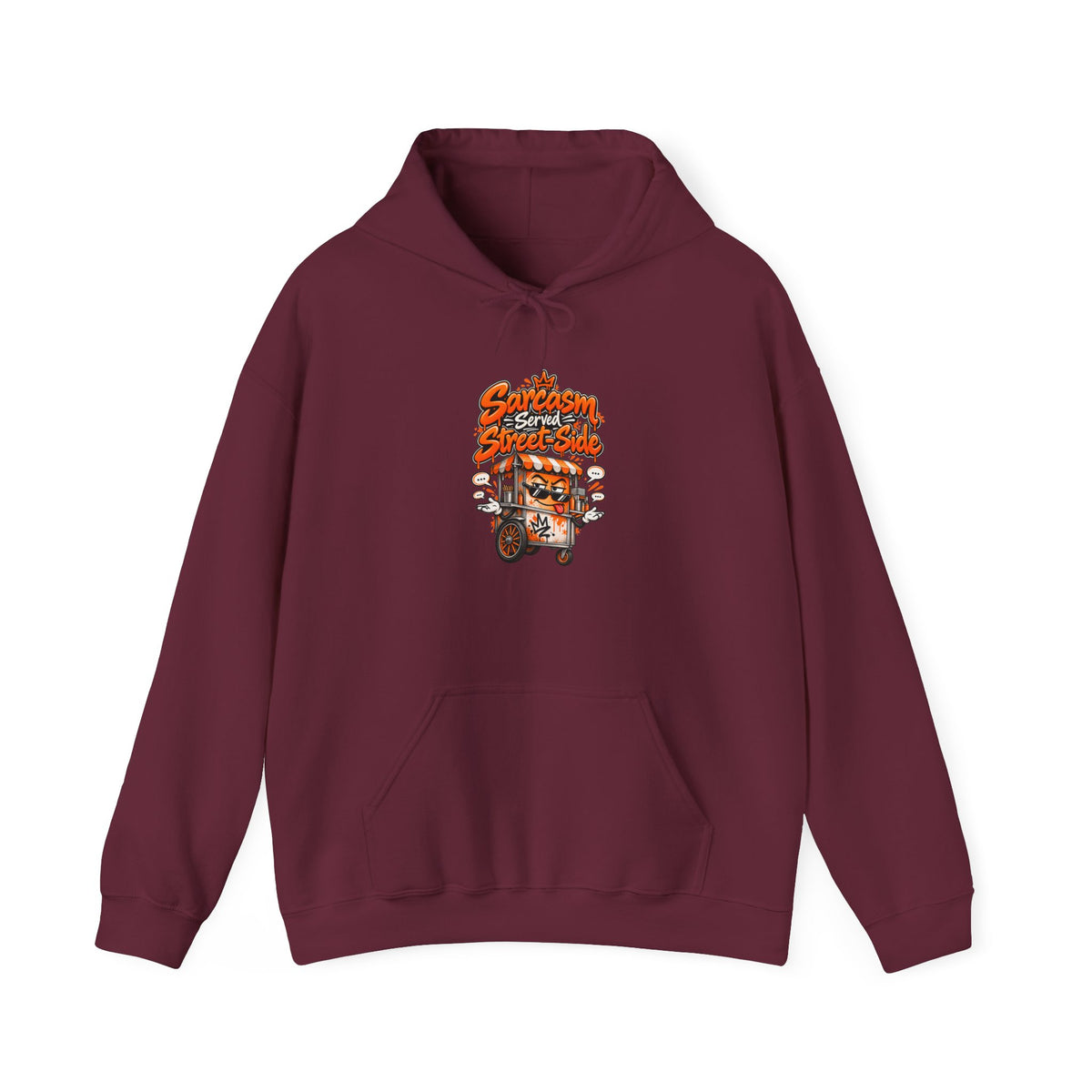 Sarcasm Served Street-Side Funny Sarcastic Humor Hoodie