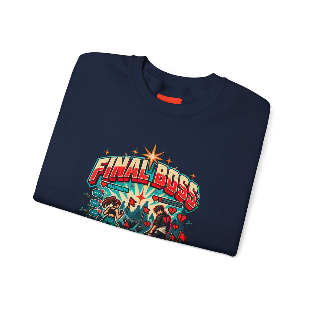 FINAL BOSS: MY EX Funny Retro Vintage Sweatshirt