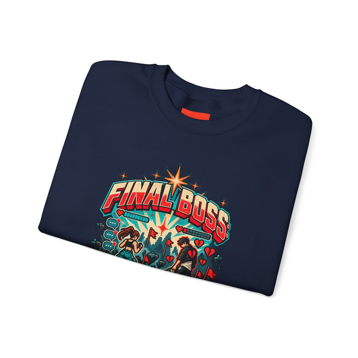 FINAL BOSS: MY EX Funny Retro Vintage Sweatshirt