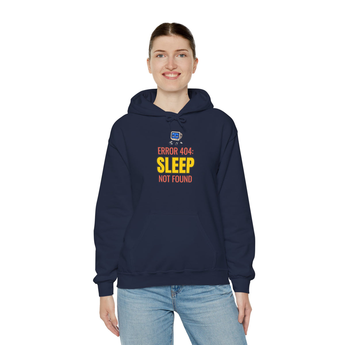 Error 404: Sleep Not Found Funny Programmer Hoodie
