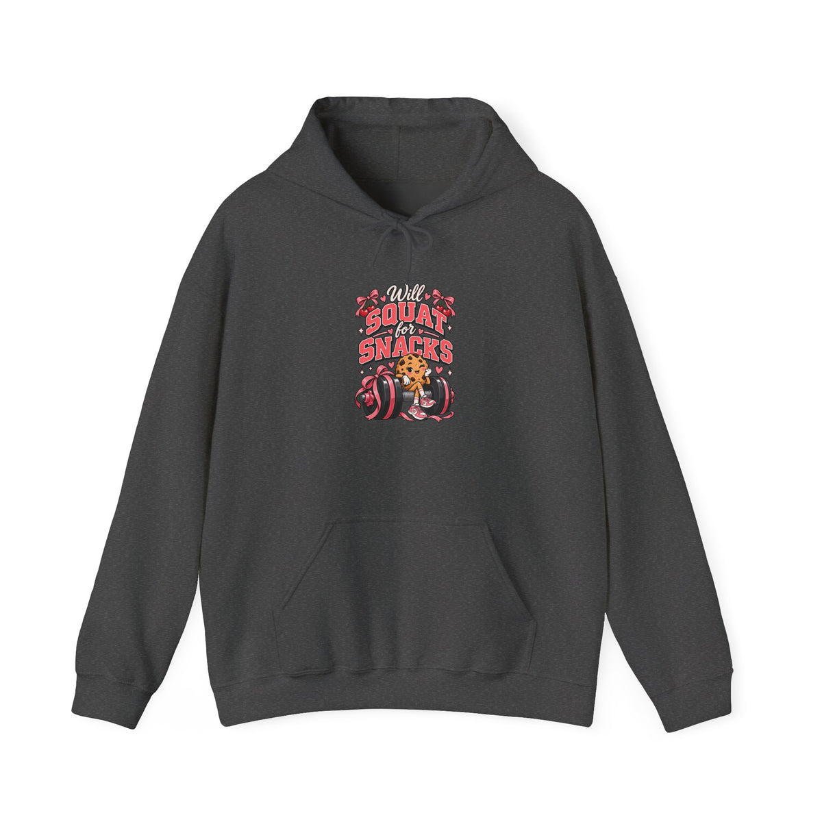 Will Squat for Snacks Funny Fitness Hoodie