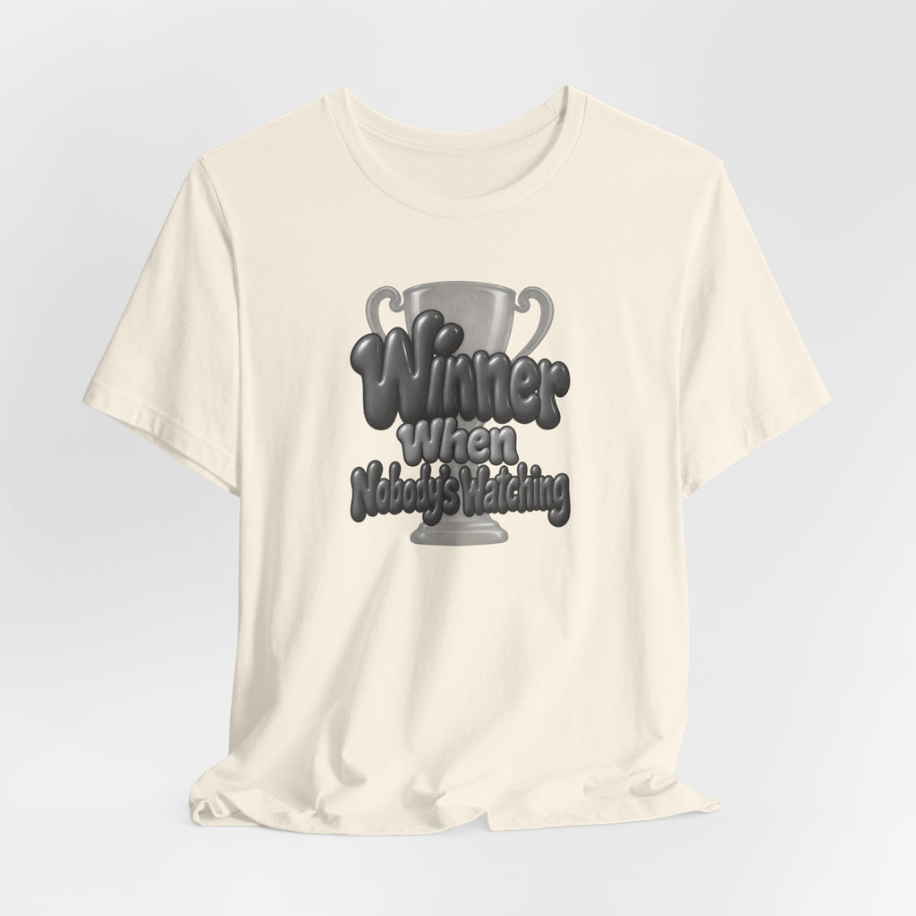 Winner When Nobody’s Watching Funny Introvert T-Shirt