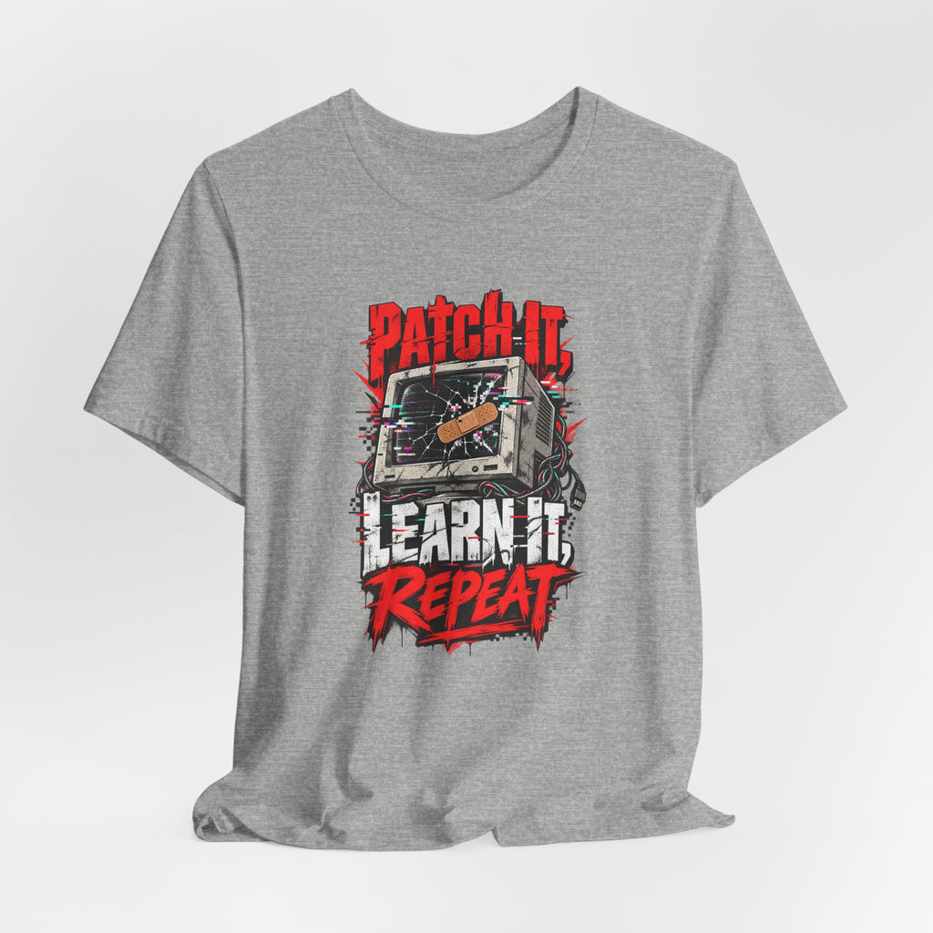 Patch It, Learn It, Repeat Funny Programmer T-Shirt