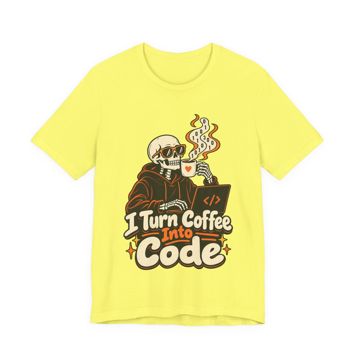 I Turn Coffee Into Code Funny Programmer T-Shirt