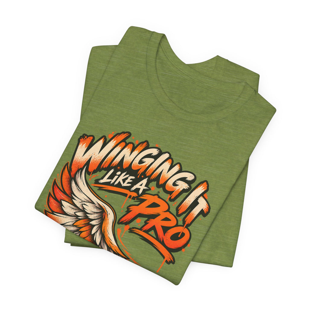 Winging It Like A Pro Funny Self-Deprecation T-Shirt