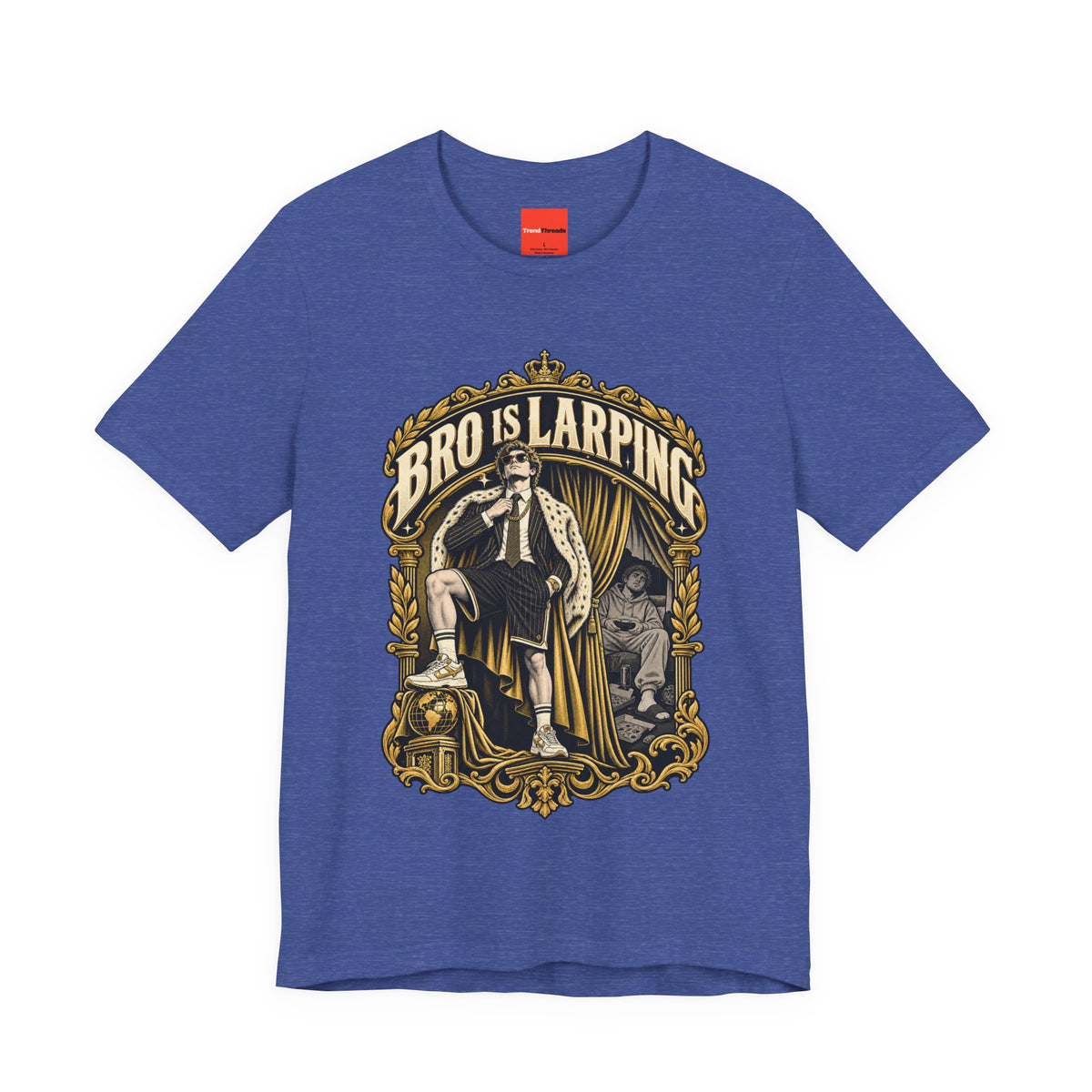 BRO IS LARPING Funny Retro Vintage T-Shirt