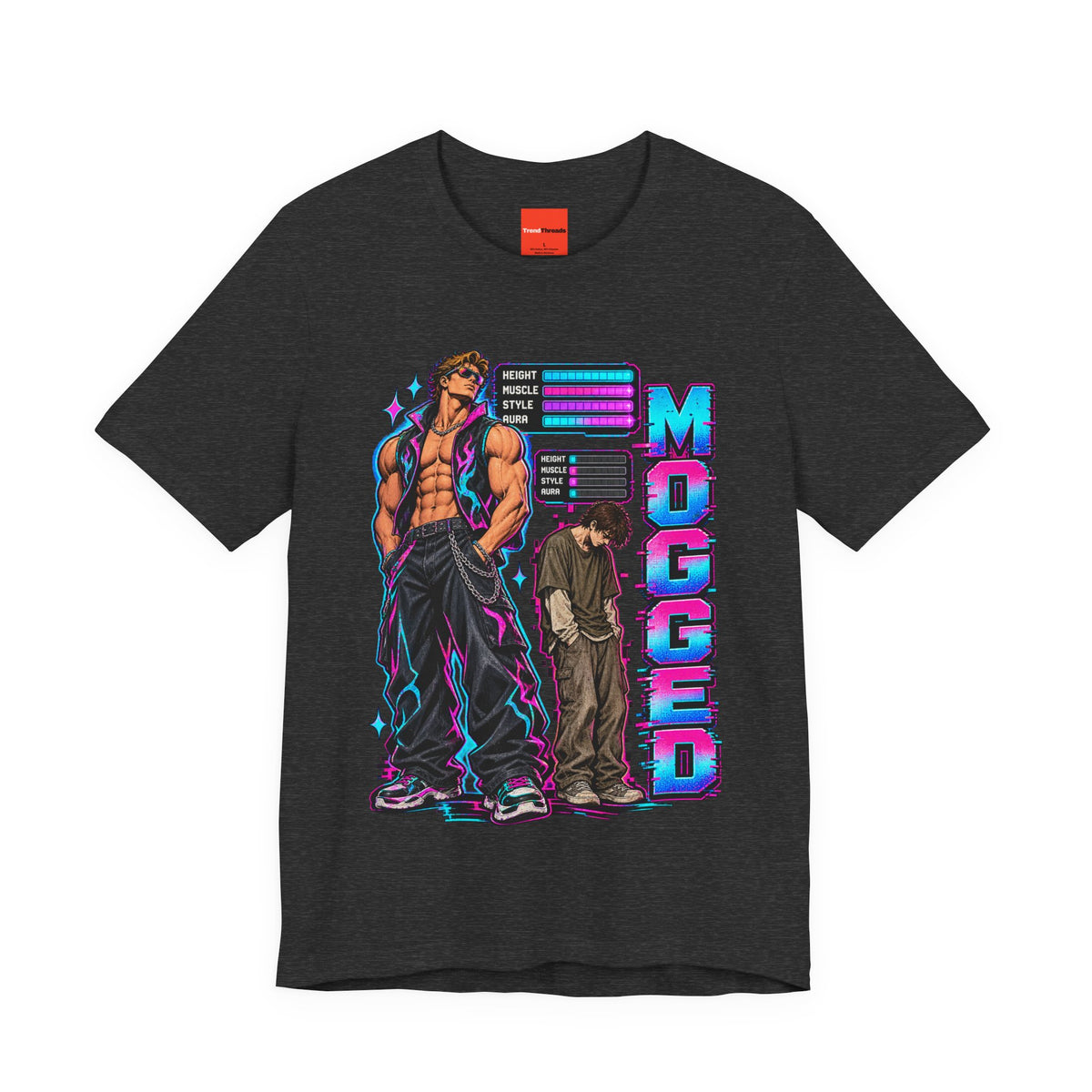 MOGGED Funny Y2K Graphic T-Shirt
