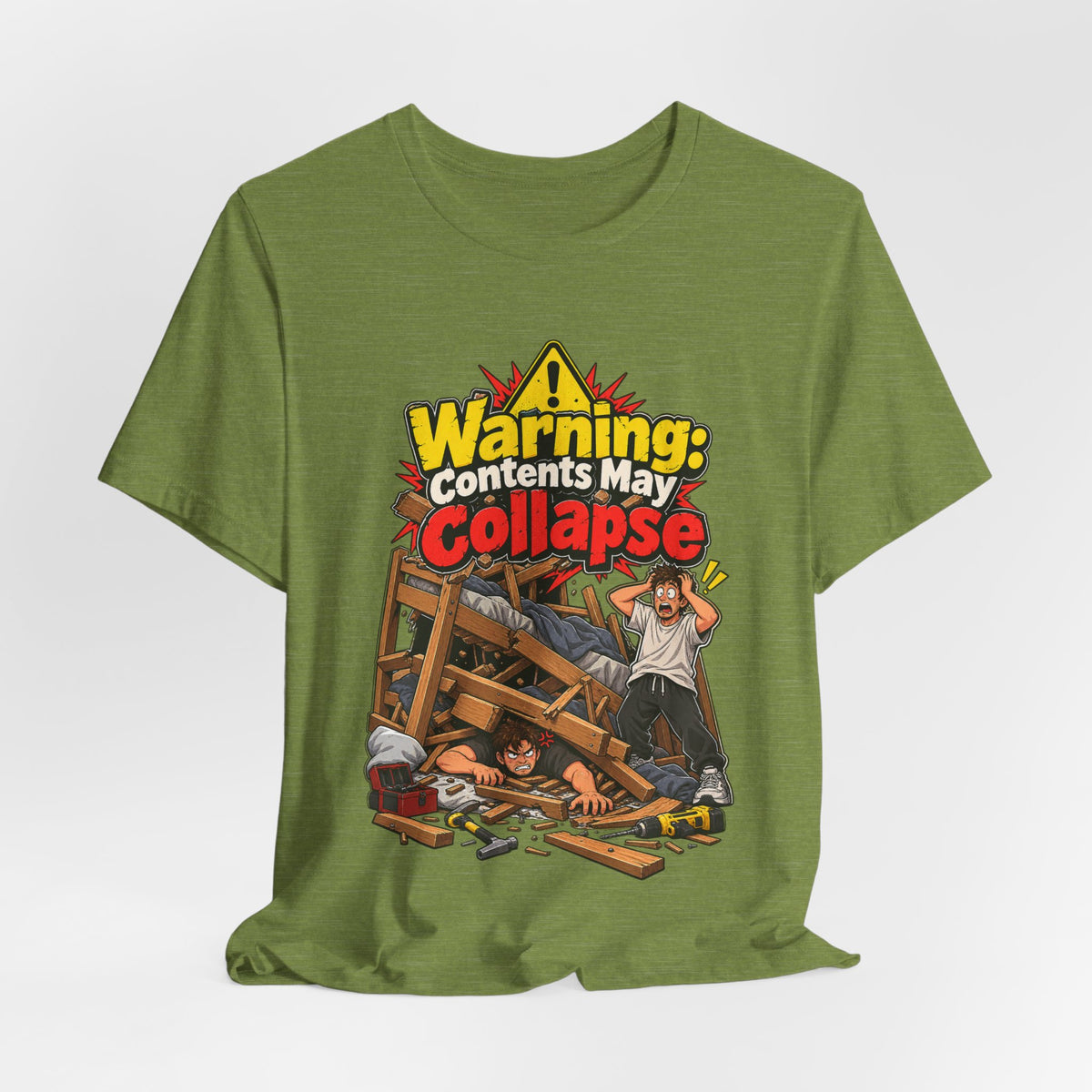 Warning: Contents May Collapse Funny Moving T-Shirt