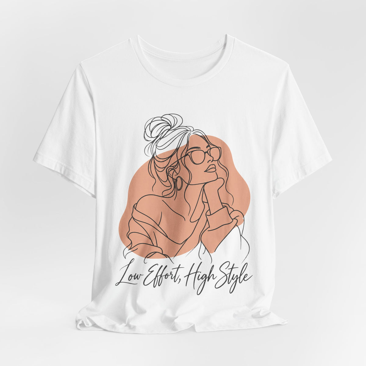 Low Effort, High Style Funny Minimalist T-Shirt