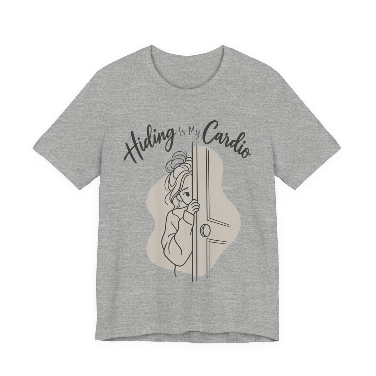 Hiding Is My Cardio Funny Introvert T-Shirt