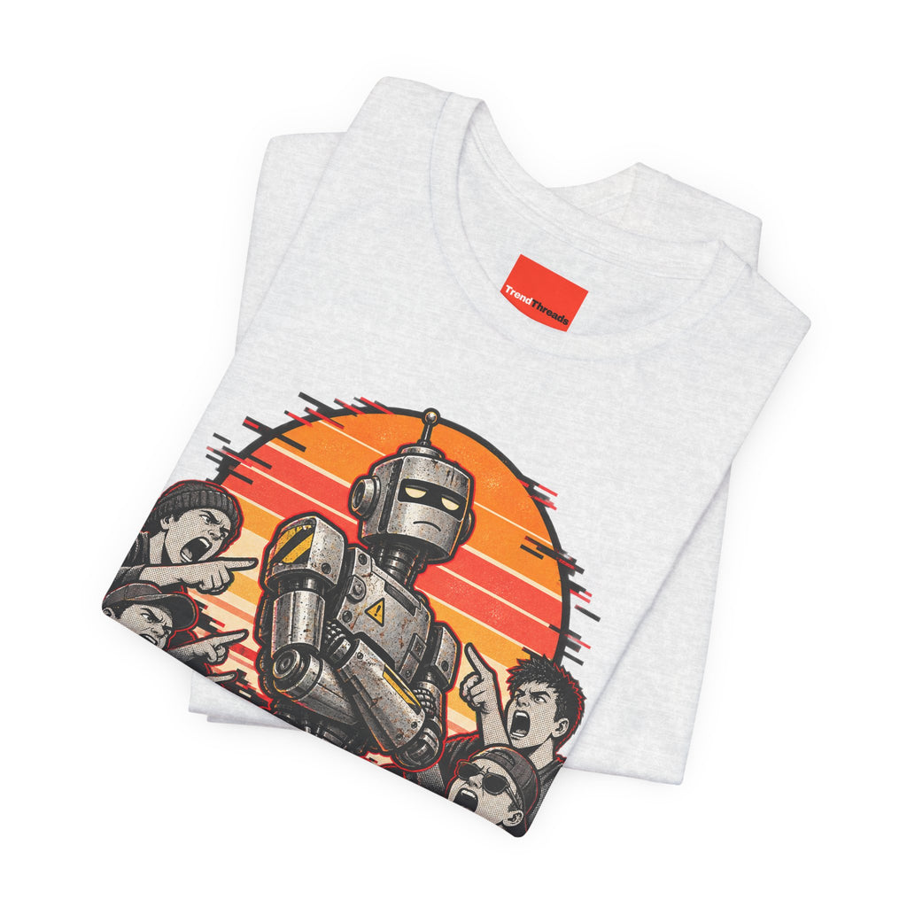 CLANKER Funny General Distressed Print T-Shirt