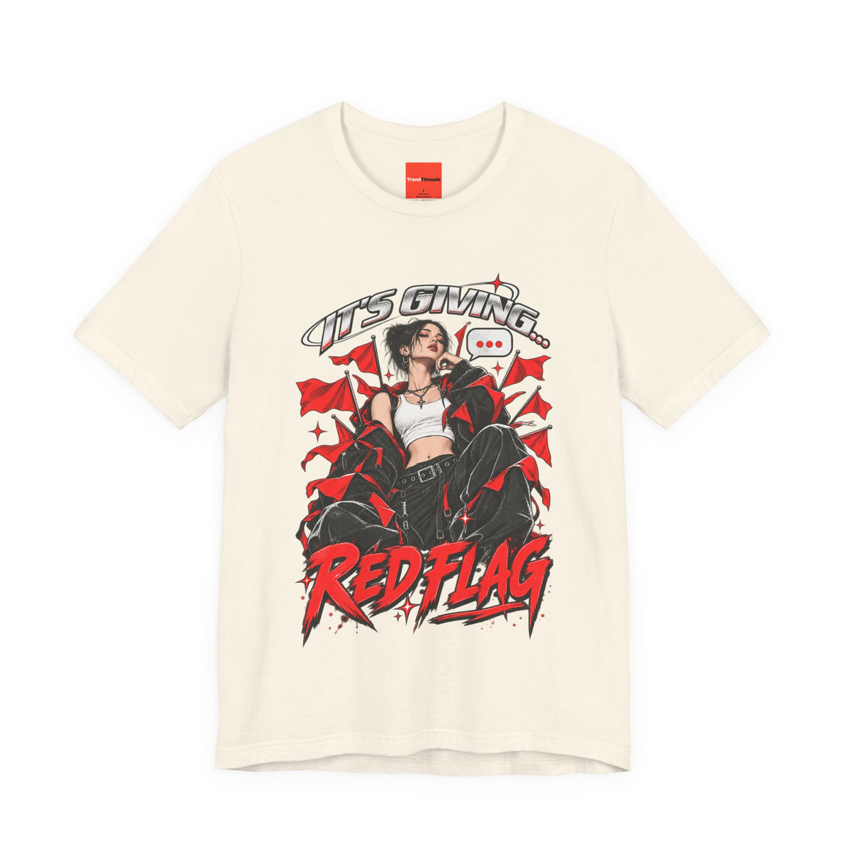 IT’S GIVING… RED FLAG Funny Graphic T-Shirt
