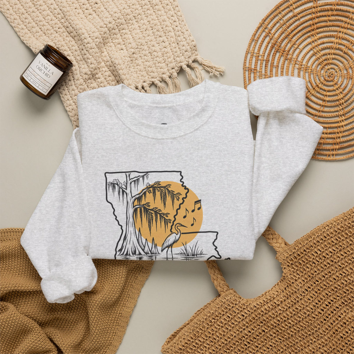 Laissez les bons temps rouler Funny Typography Sweatshirt