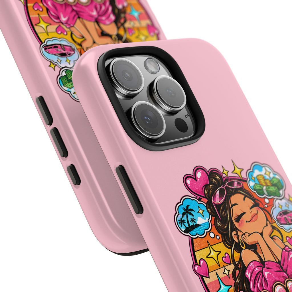 Delulu Is the Solulu Pink Tough Phone Case — Kawaii Cute Protective Case