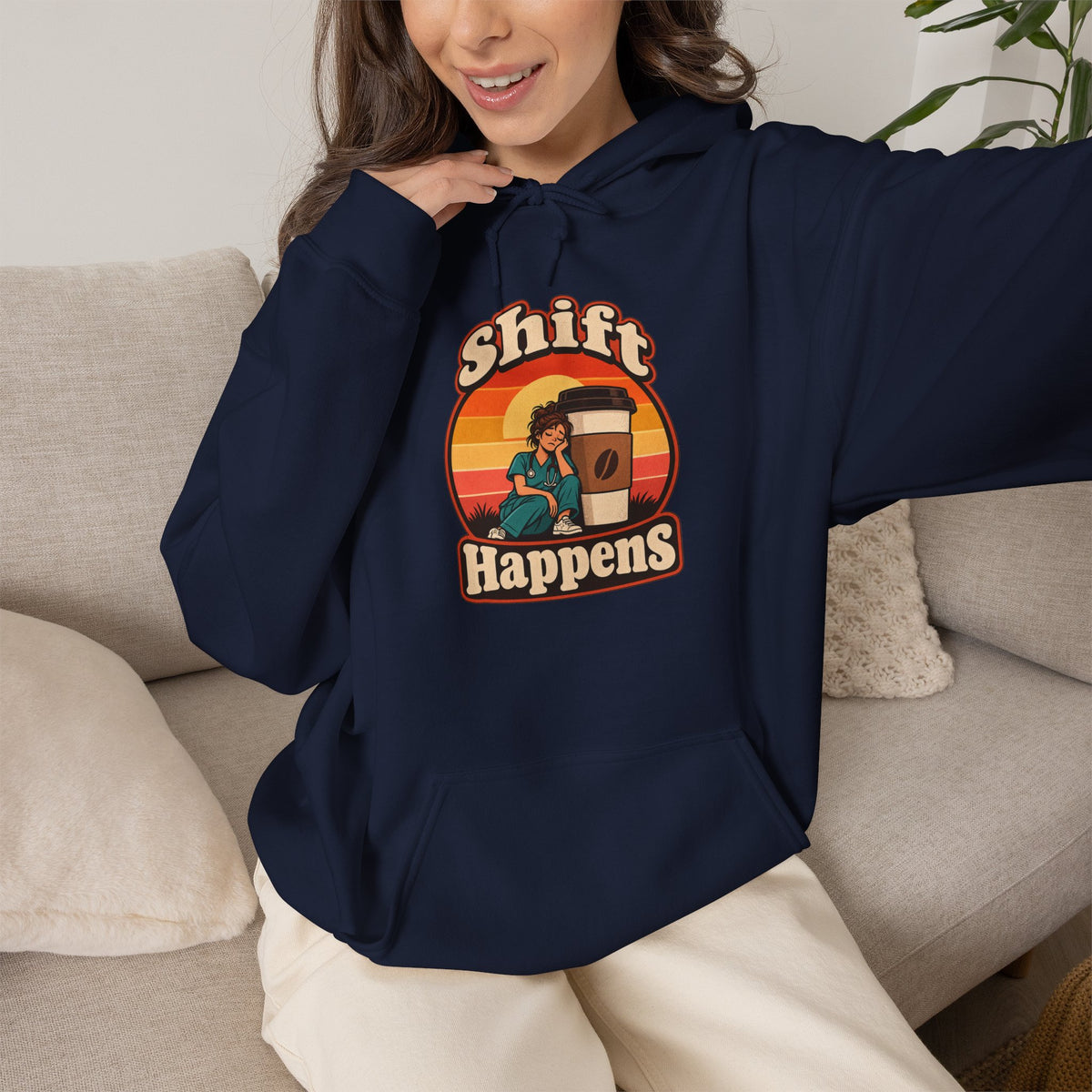 Shift Happens Funny Nurse Humor Hoodie