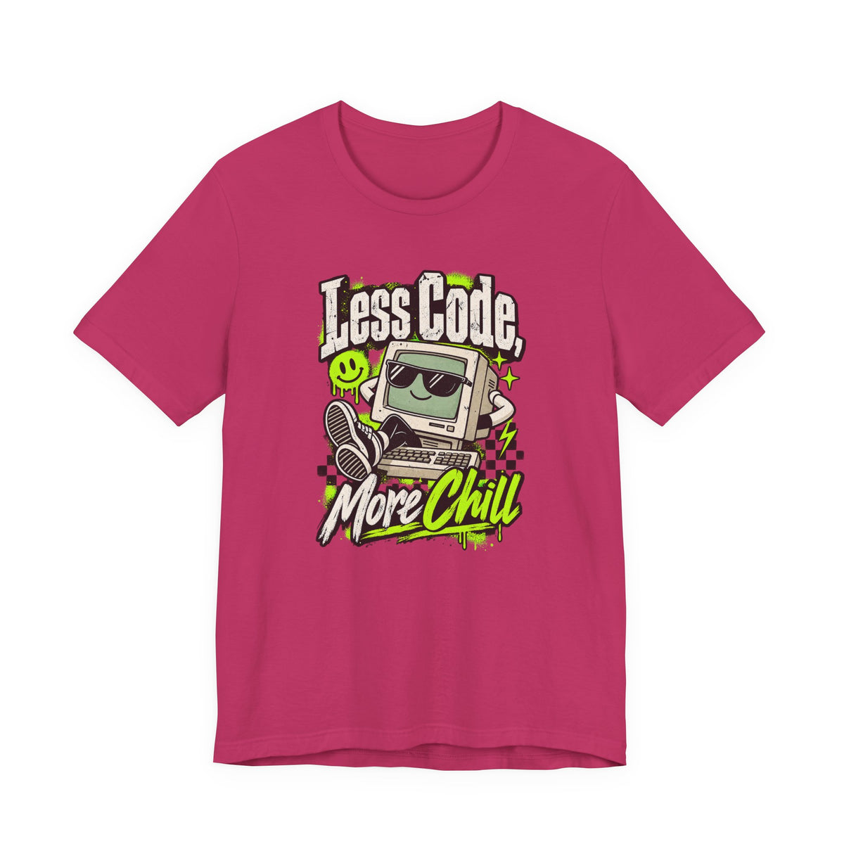 Less Code, More Chill Funny Programmer T-Shirt