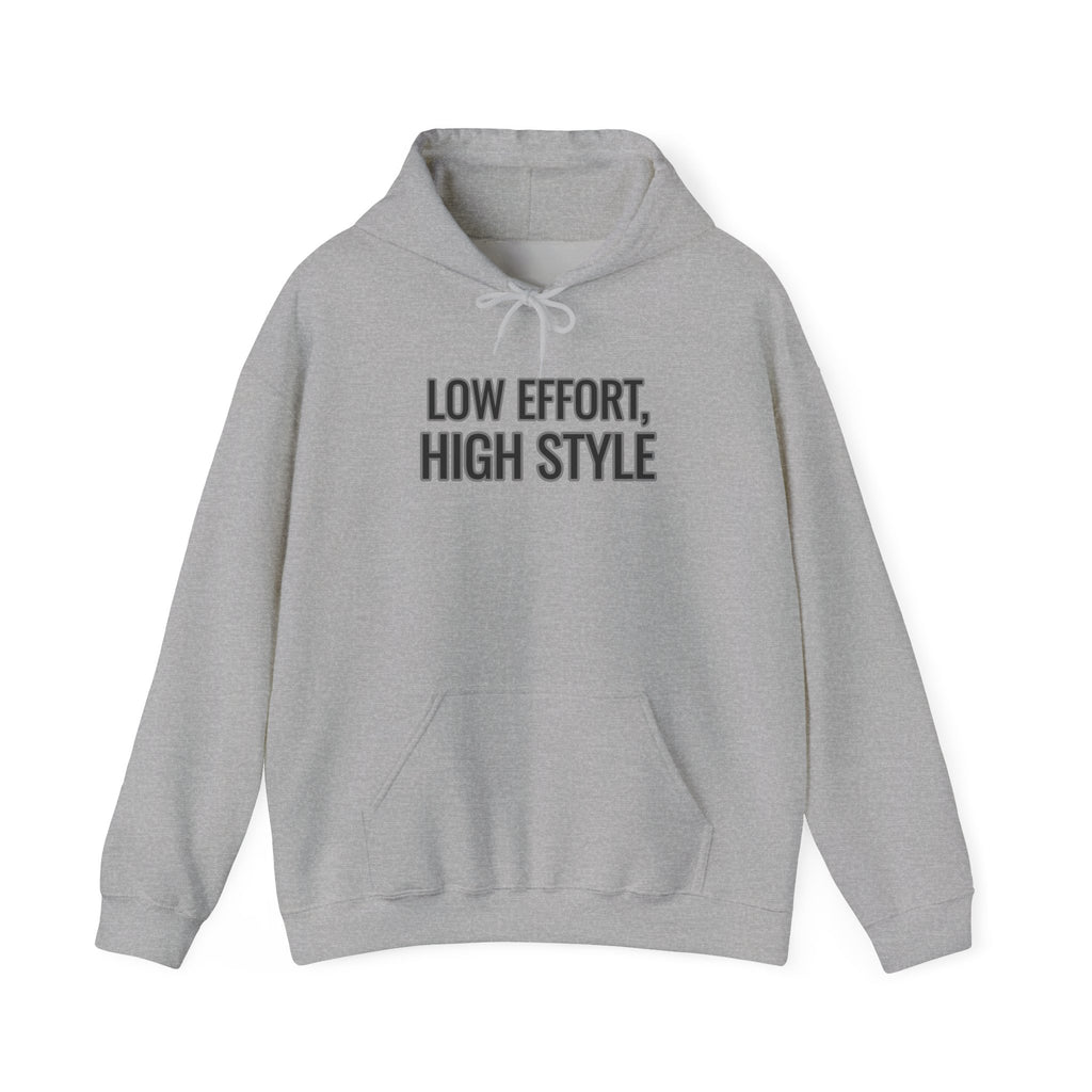Low Effort, High Style Funny Minimalist Hoodie