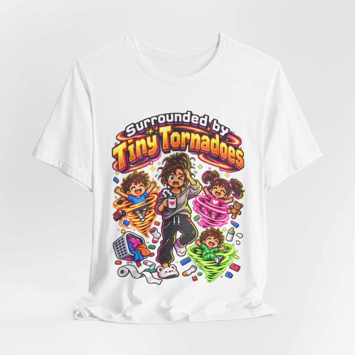Surrounded by Tiny Tornadoes Funny Parent T-Shirt