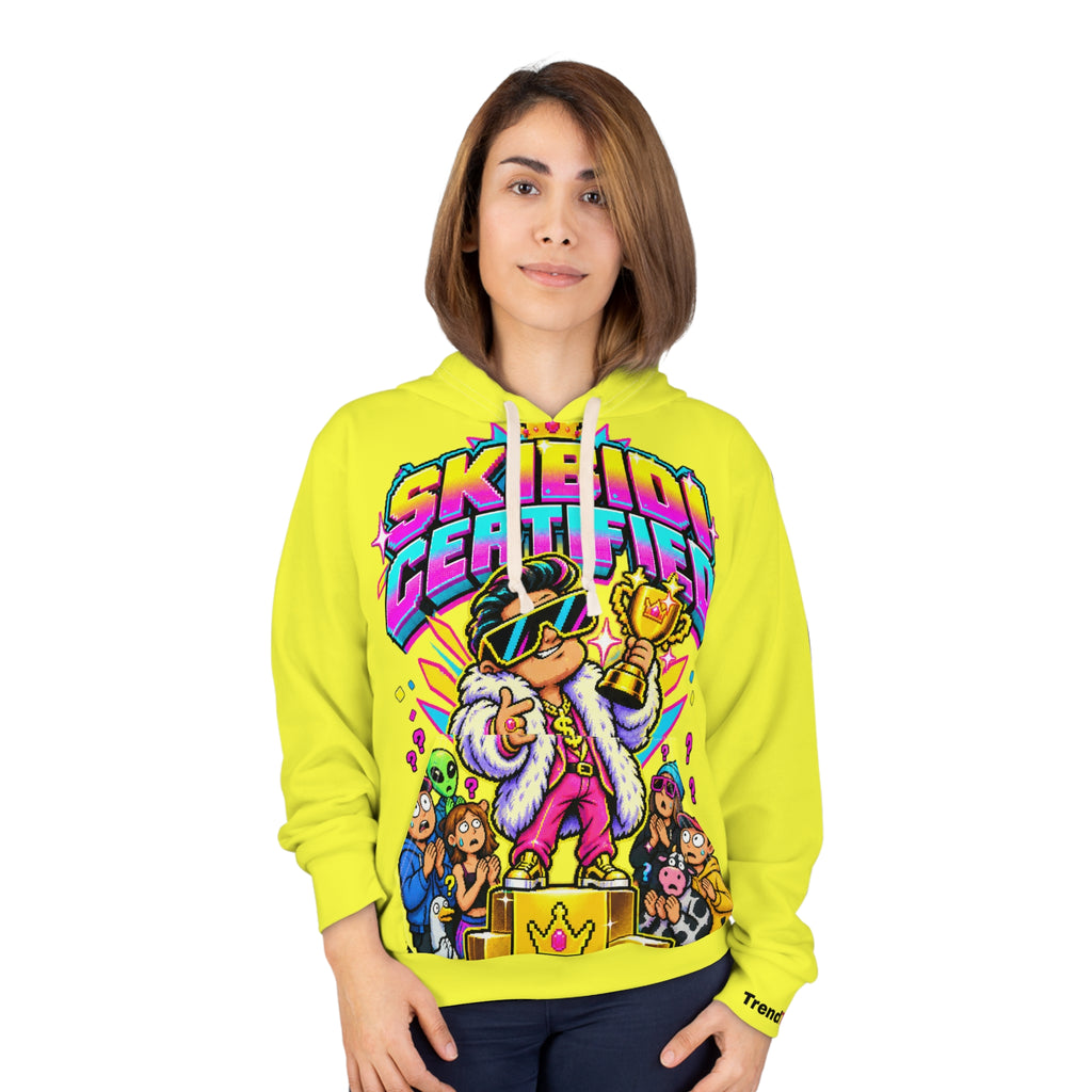 Skibidi Certified Hoodie — Neon Graphic Pullover