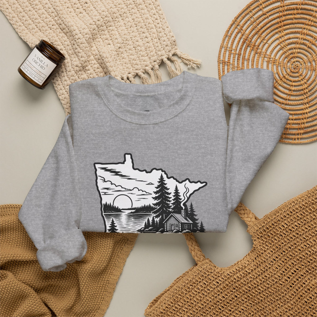 Land of 10,000 Lakes Funny Retro Vintage Sweatshirt