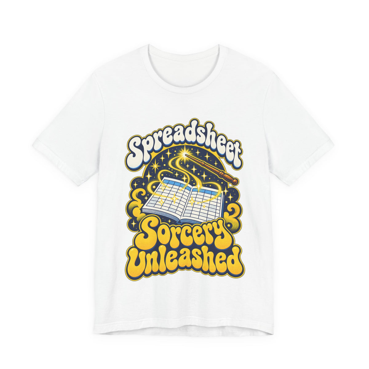 Spreadsheet Sorcery Unleashed Funny Office Humor T-Shirt