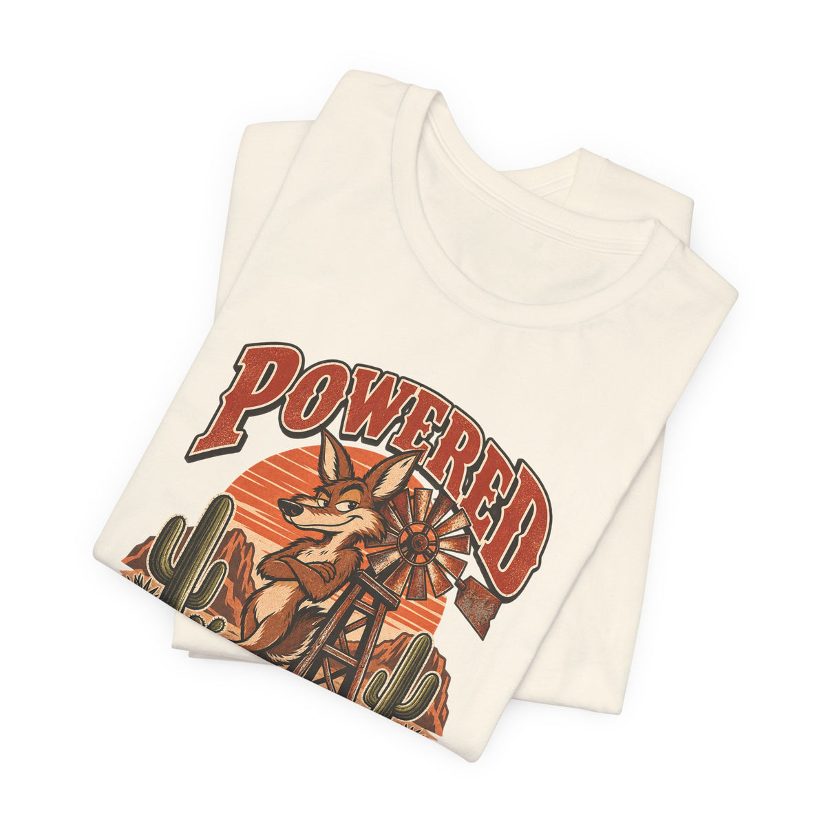 Powered By Passive Aggression Funny Western Ranch T-Shirt