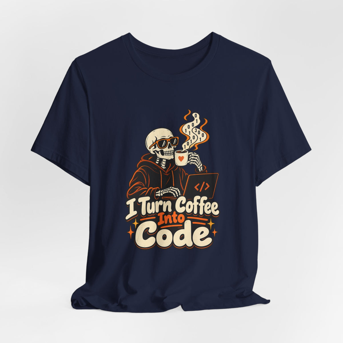 I Turn Coffee Into Code Funny Programmer T-Shirt