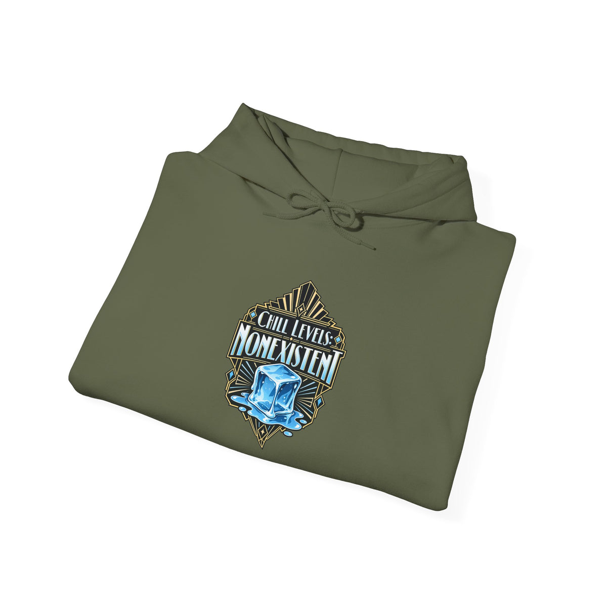 Chill Levels: Nonexistent Funny Self-Deprecating Hoodie
