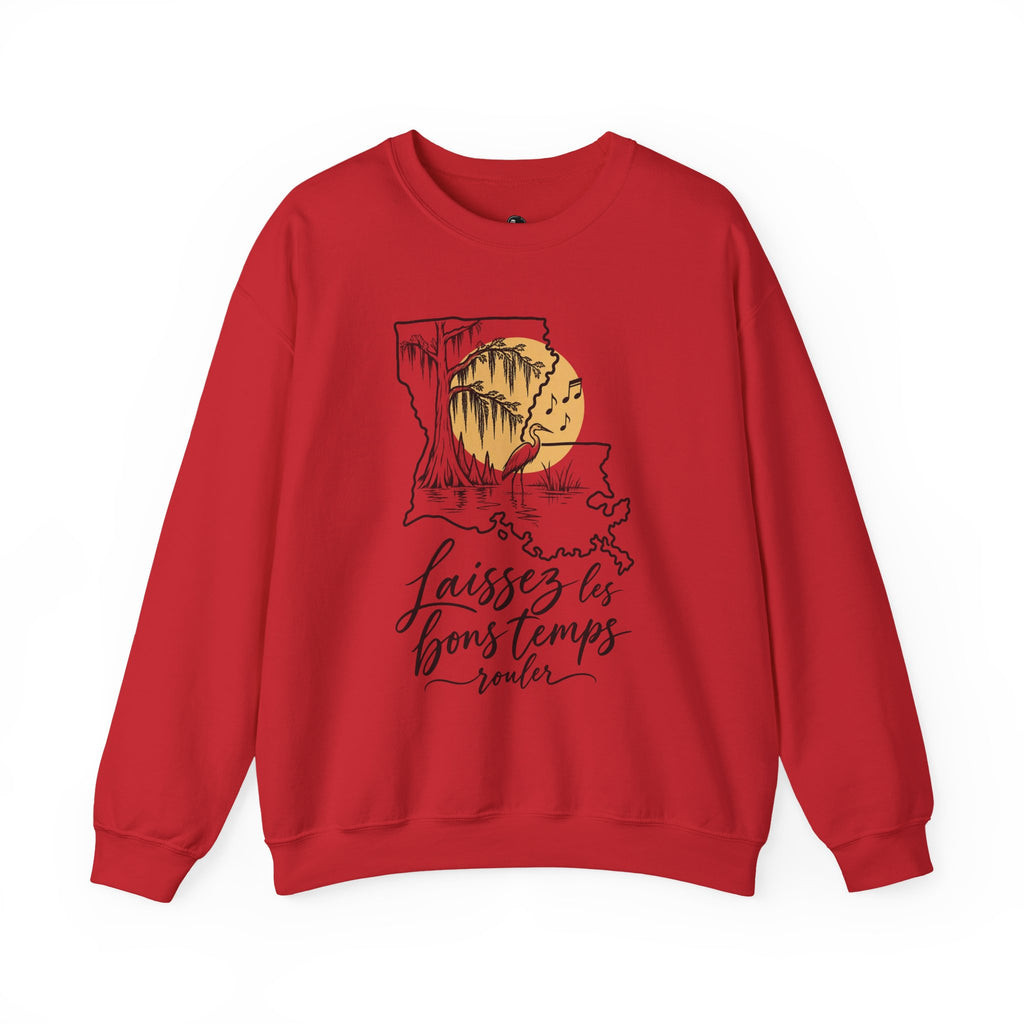 Laissez les bons temps rouler Funny Typography Sweatshirt