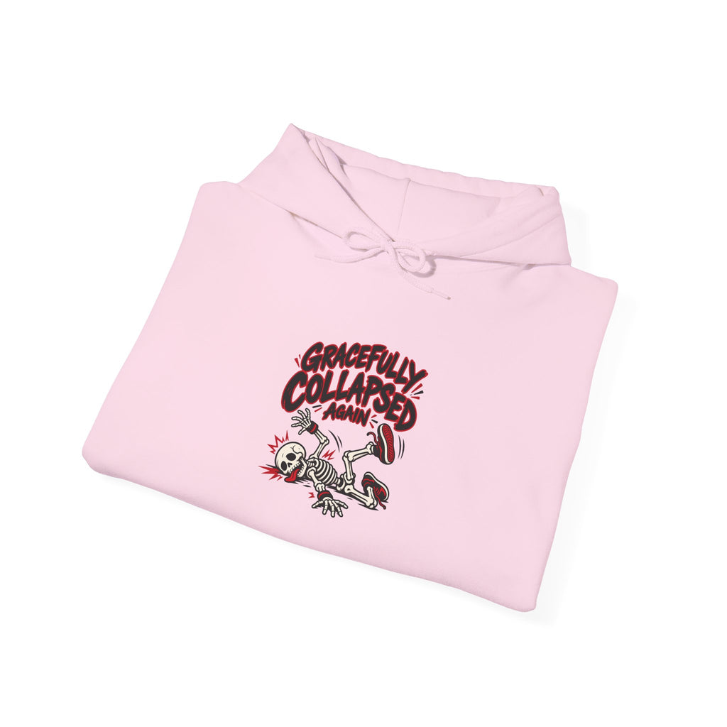 Gracefully Collapsed Again Funny Fitness Hoodie