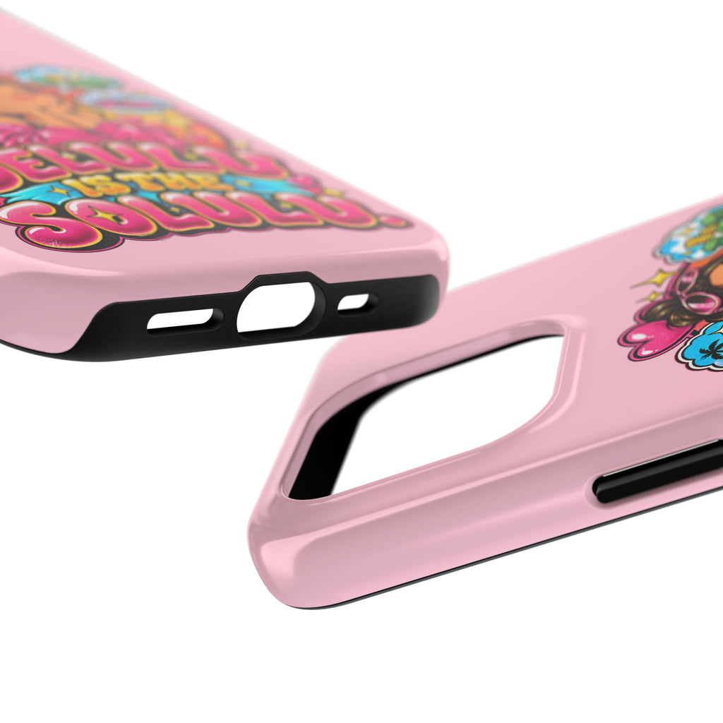 Delulu Is the Solulu Pink Tough Phone Case — Kawaii Cute Protective Case