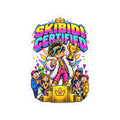 Skibidi Certified Sticker — Colorful Retro Cartoon Kiss-Cut Decal