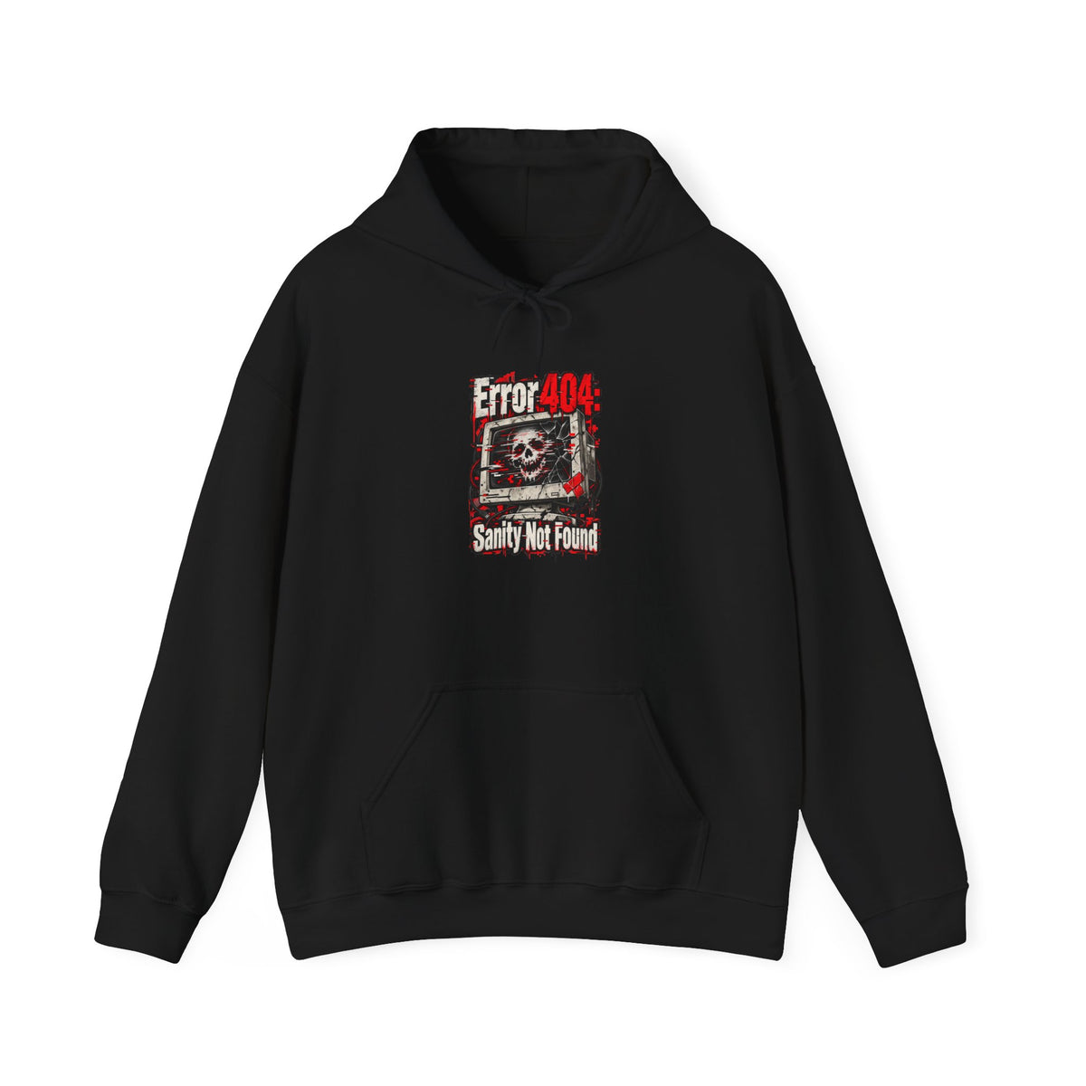 Error 404: Sanity Not Found Funny Tech Hoodie
