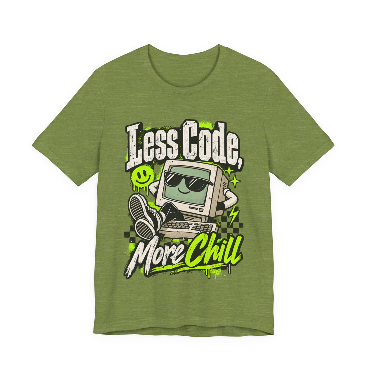 Less Code, More Chill Funny Programmer T-Shirt