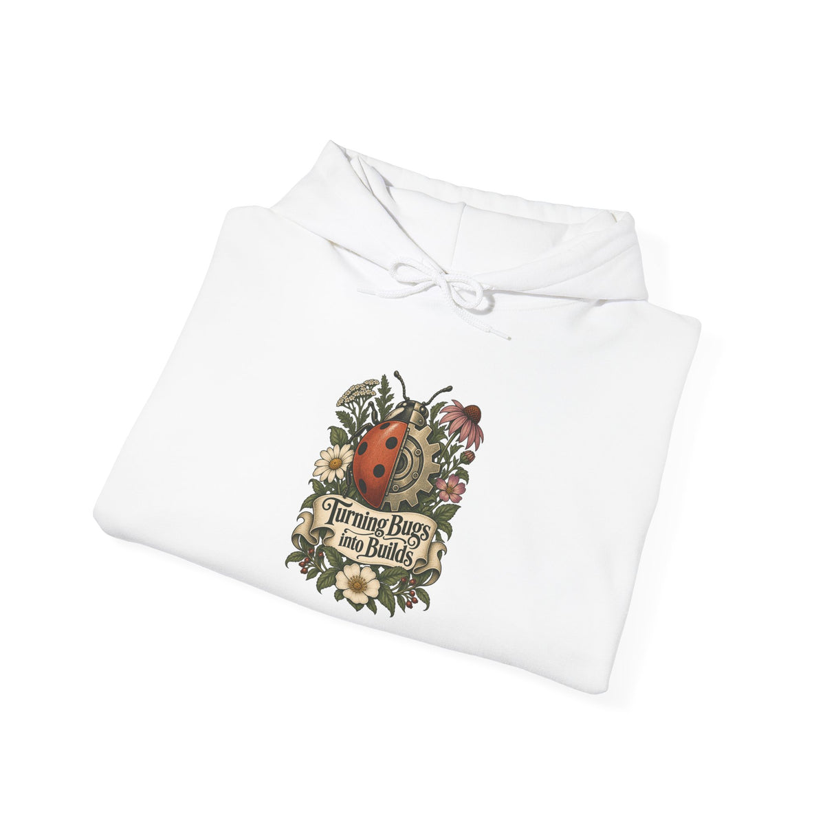 Turning Bugs into Builds Funny Programmer Hoodie