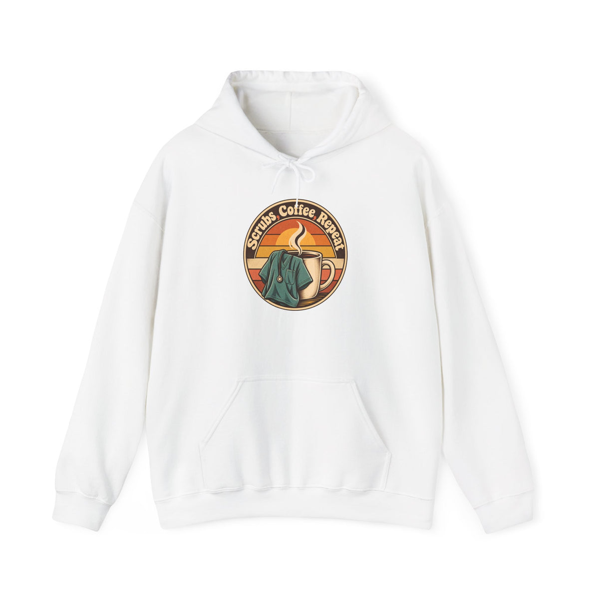 Scrubs, Coffee, Repeat Funny Nurse Hoodie